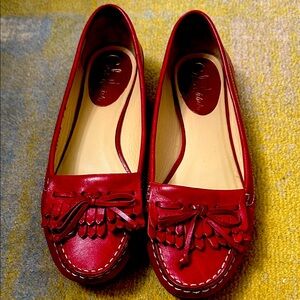 Cole Haan Red Loafers 7